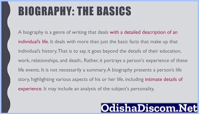 Biography Definition